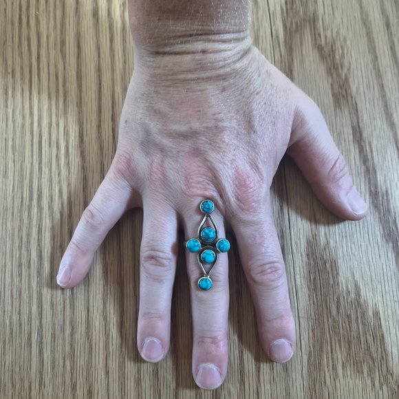 Turquoise & Silver ring - Picture 4 of 4